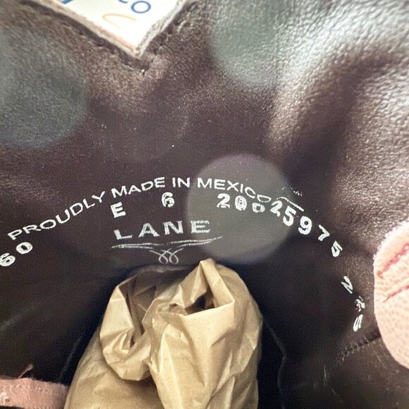 Lane SMOKESHOW Pink Cowboy Bootie Womens 6 Leather Western Cowgirl Short Boots - Picture 10 of 12